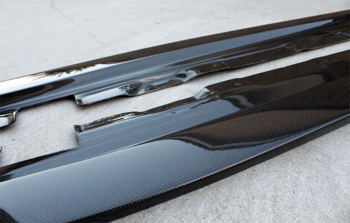 Bmw e90 carbon side skirts #6