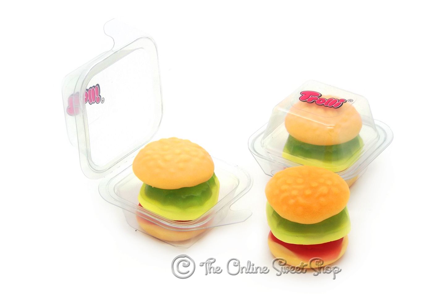 TROLLI MINI BURGER SHAPED NOVELTY JELLY GUM SWEETS eBay