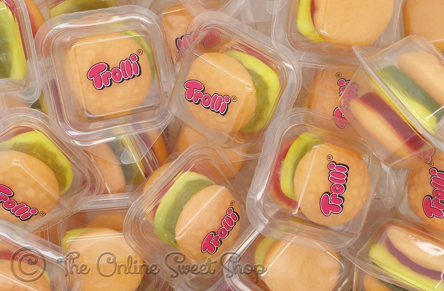 TROLLI MINI BURGER SHAPED NOVELTY JELLY GUM SWEETS eBay