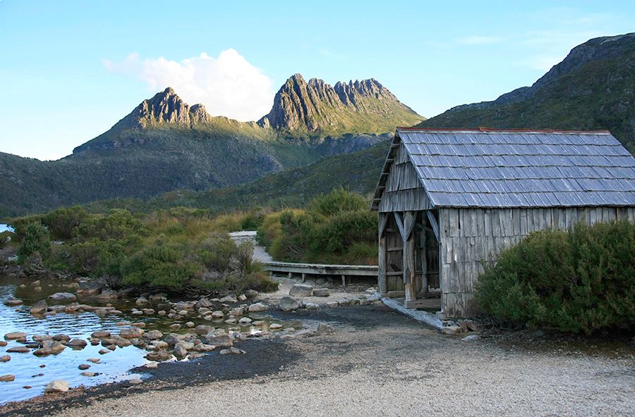 Cradle Mountain, where I climbed to the top in my Converse chucks because I left my beautiful hiking boots at a petrol station to dry after falling into a lake and forgot them there (sob). But boy, what an experience!