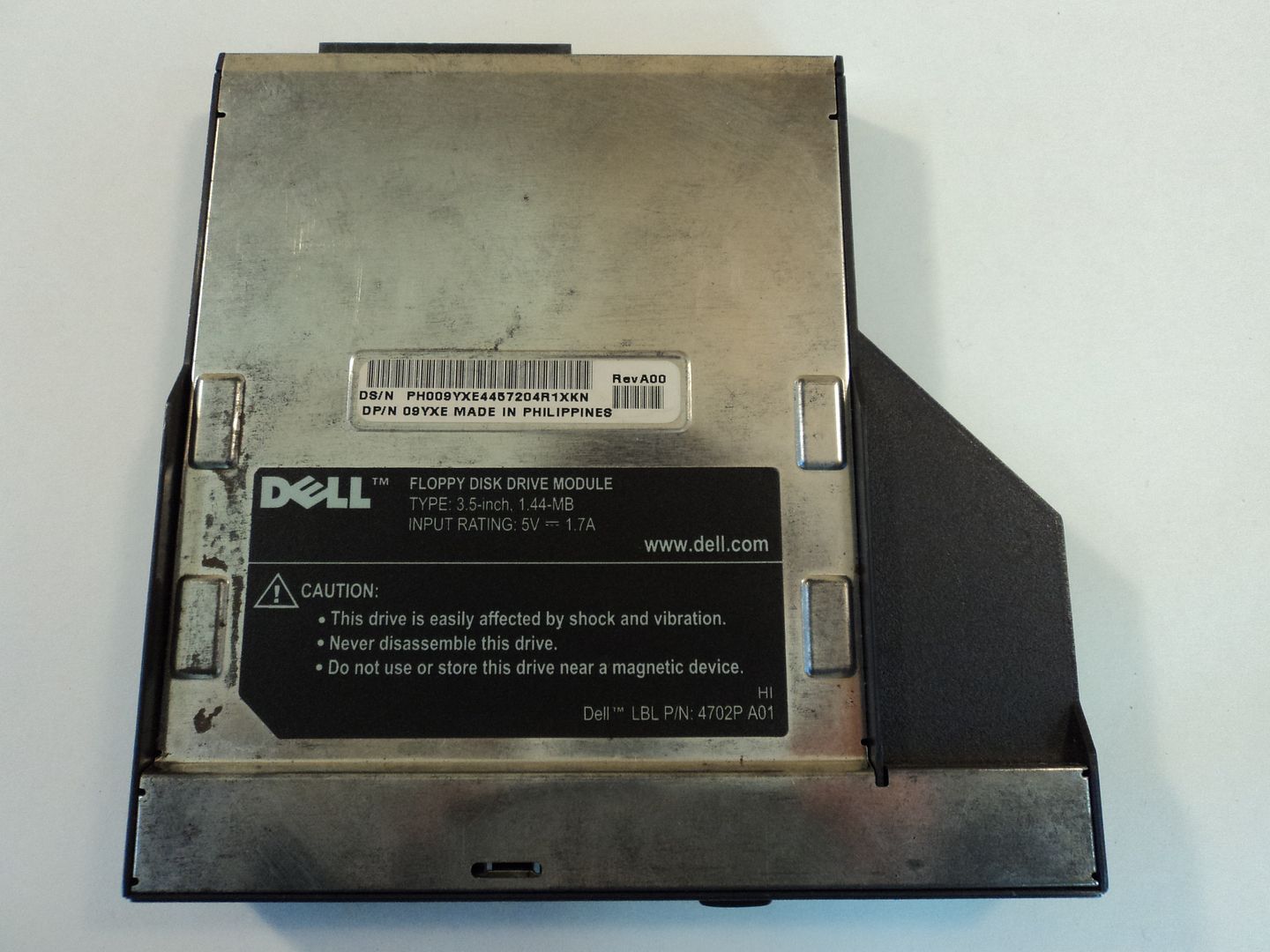 Dell Laptop Internal Floppy Disk Drive Module 3.5 Inch 1.44MB 09XYE eBay