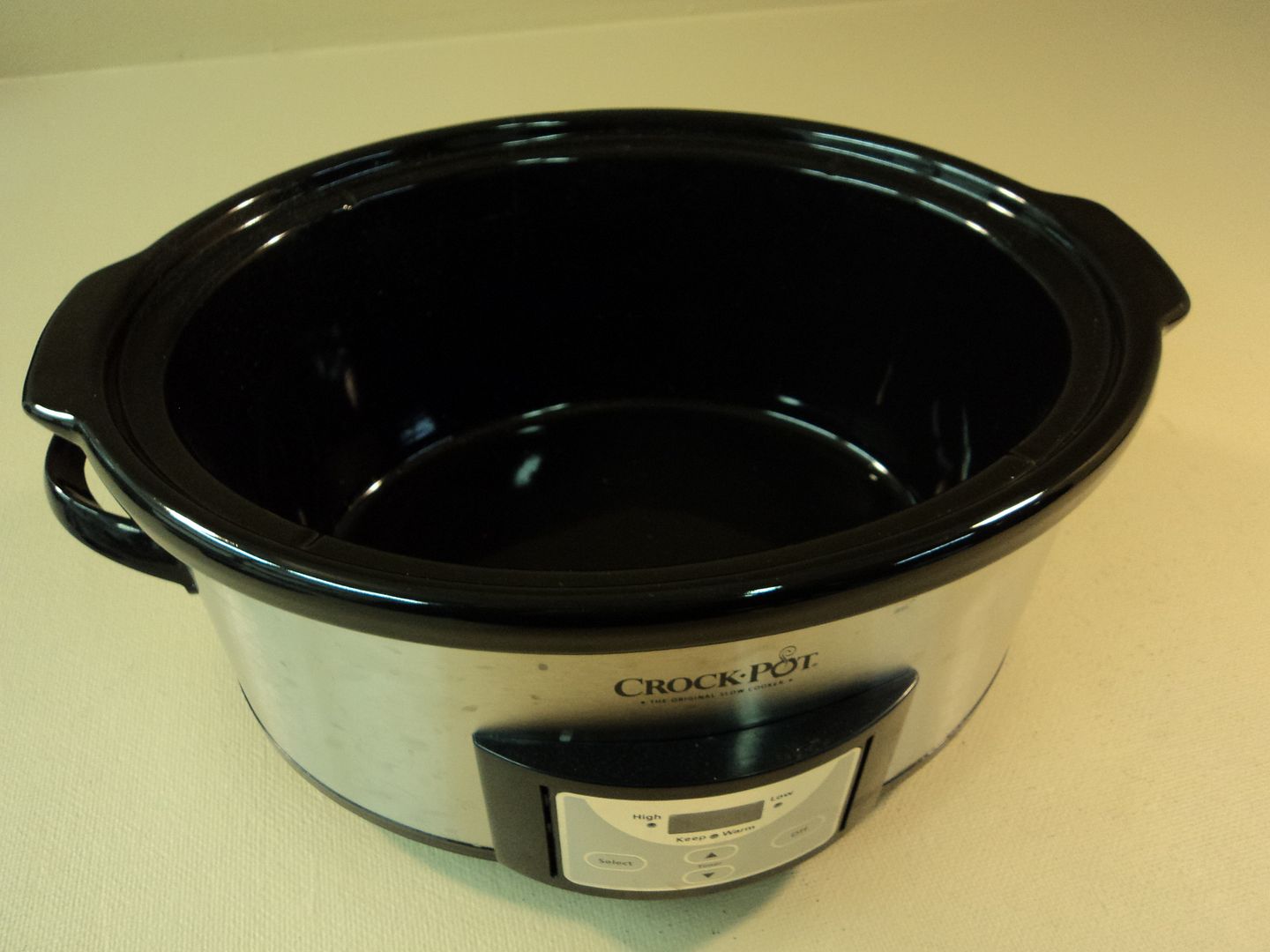 Sunbeam Slow Cooker Crockpot Silver/Black 7 Qt 6.6 L Oval SCCPVC709S