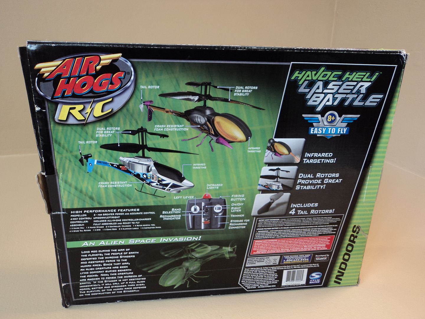 Spin Master Air Hogs RC Havoc Heli Laser Battle 2 Helis 2 Controllers