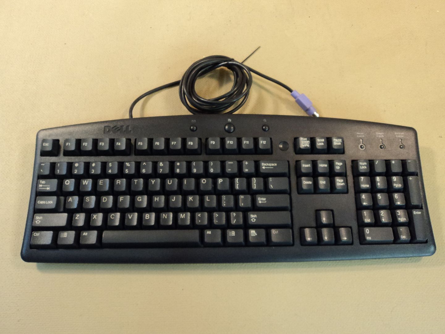 Dell Deluxe Computer Keyboard PS2 Black PS/2 SK8100 eBay